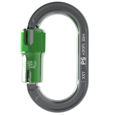 A393PS-30 kN Kwiklock Oval Offset Carabiner